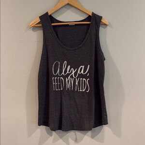 Port & Co | Black Tank Top with Fun Print